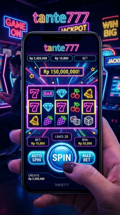 Layar utama tante777 — antarmuka bersih setelah instalasi